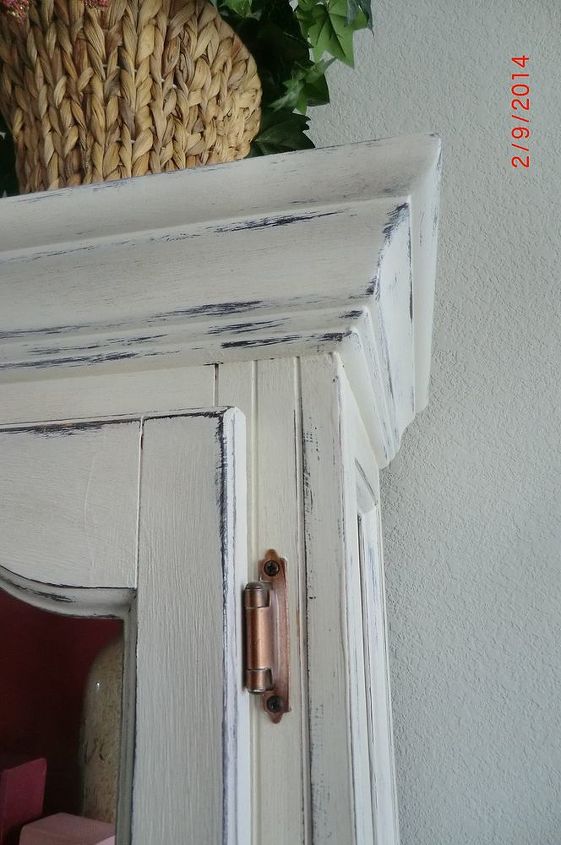 cabinet white vintage shabby chic, diy, painted furniture, repurposing upcycling, Love the details