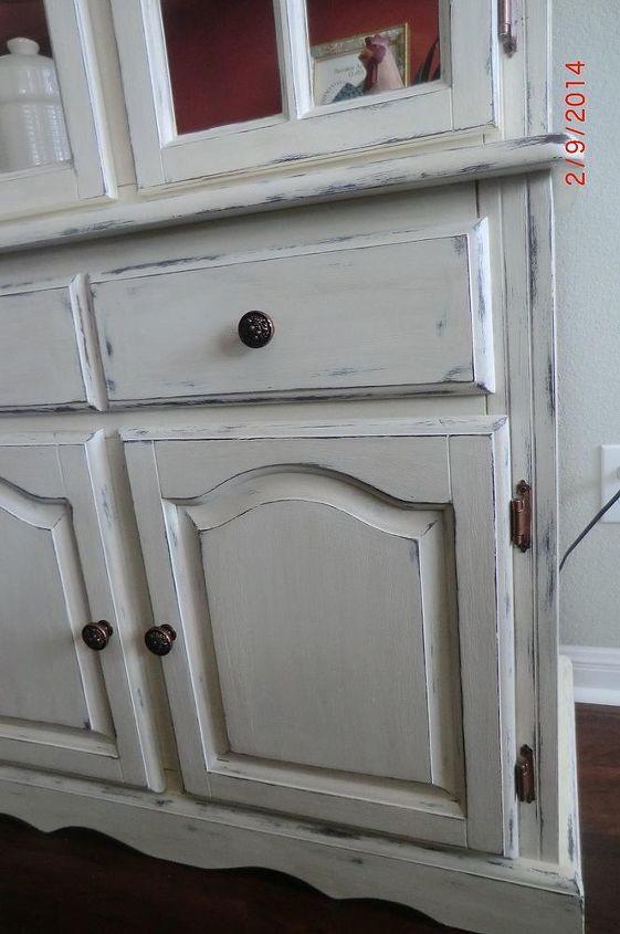 cabinet white vintage shabby chic, diy, painted furniture, repurposing upcycling, No light oak is showing through
