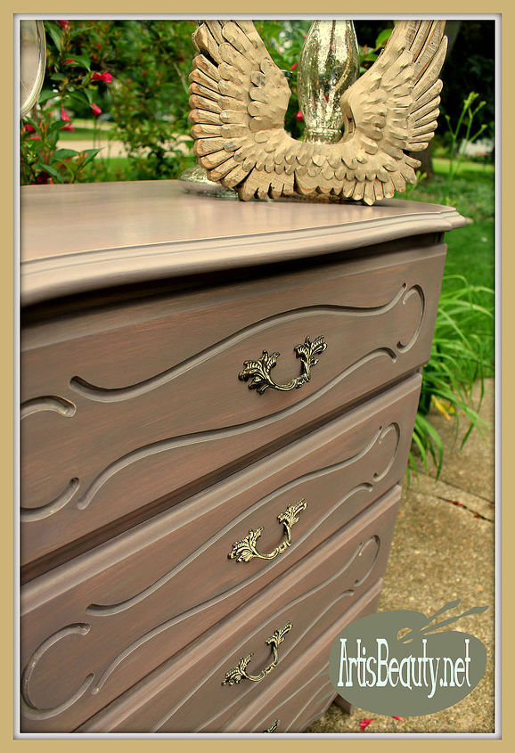 dresser french provincial old update, chalk paint, painted furniture