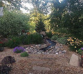 pondless waterfall and lillie s in wi, flowers, landscape, ponds water features
