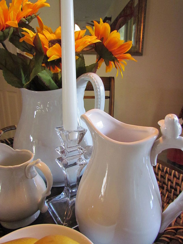 pitcher ironstone china vase, home decor