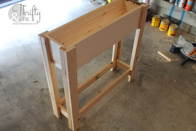 sofa console table diy build, diy, home decor, living room ideas, painted furniture, woodworking projects
