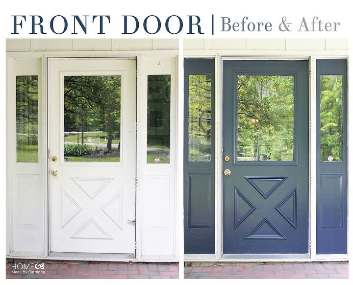 modern masters front door makeover by home made by carmona