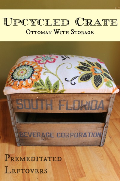 ottoman crate repupose how to, diy, how to, painted furniture, pallet, repurposing upcycling