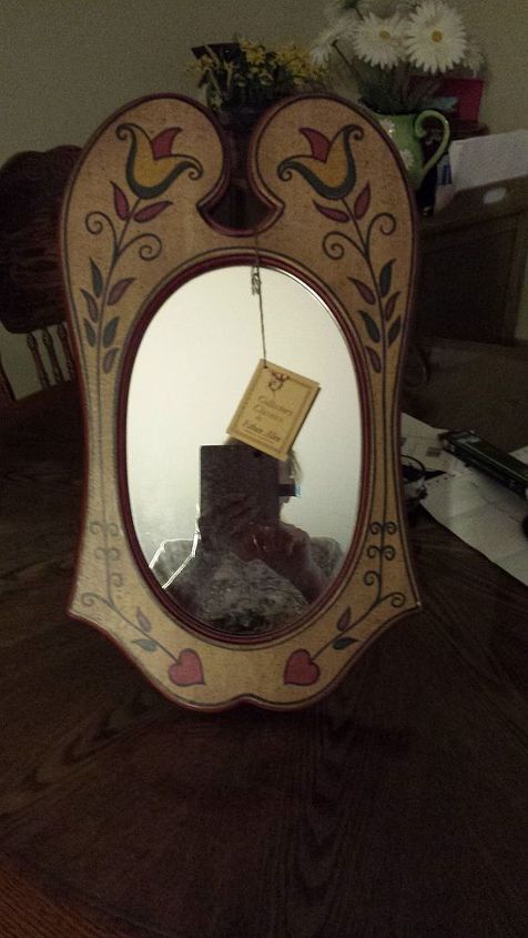 ethan allen mirror search name, repurposing upcycling, Collectors Classics by Ethan Allen numbered on back 074005