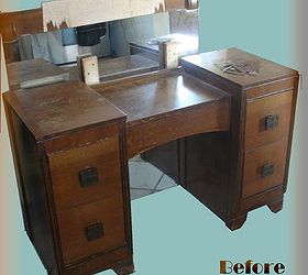 vanity revival vintage upcycle, bedroom ideas, go green, home decor, painted furniture, repurposing upcycling