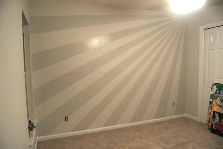 paint rays wall how to, diy, how to, painting