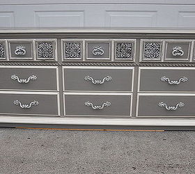 dresser grey lowboy paint, home decor, painted furniture