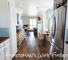 kitchen makeover coastal diy, diy, home decor, kitchen backsplash, kitchen cabinets, kitchen design, painting