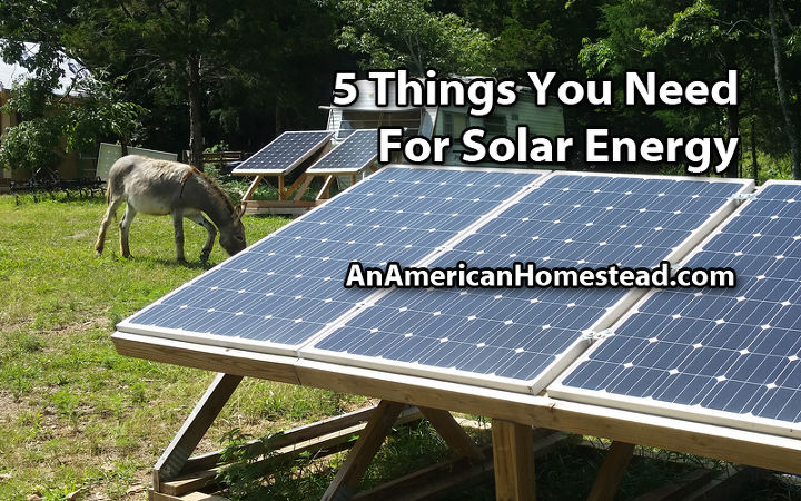 5 things for solar power, electrical, go green