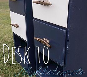 night stands desk upcycle tutorial, painted furniture, repurposing upcycling, woodworking projects