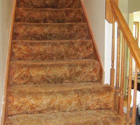 pulled up the carpet on stairs now what to do, Before pulling carpet