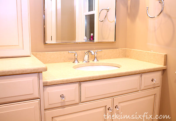 vanity bathroom tilework update custom, bathroom ideas, diy, tiling