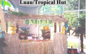 Party Drink Center for Luau, Tropical or Hawaiian Theme Party.