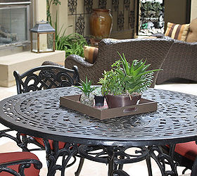 courtyard outdoor living decor, home decor, outdoor furniture, outdoor living
