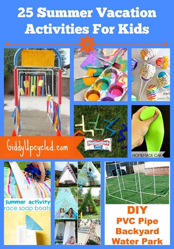 activities kids summer fun projects, crafts, repurposing upcycling