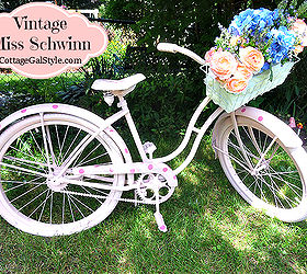do you have a vintage bike you want to upcycle, container gardening, flowers, gardening, repurposing upcycling