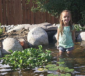 pond backyard addition improvement, diy, gardening, landscape, outdoor living, ponds water features