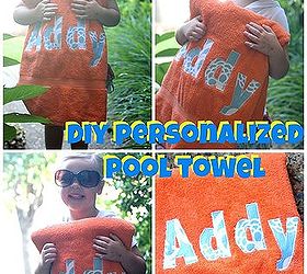 personalized towel sew project simple, crafts, how to