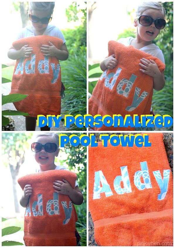 personalized towel sew project simple, crafts, how to