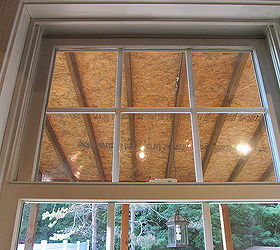 How can I finish my back porch ceiling in an inexpensive way?