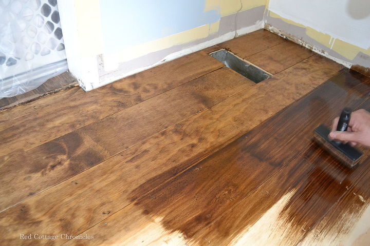 floors woodworking plywood staining, diy, flooring, hardwood floors, home decor, living room ideas, woodworking projects