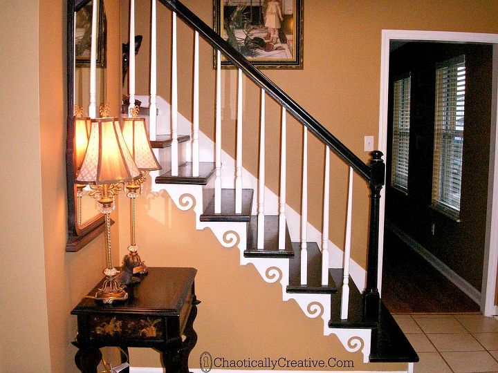 staircase redo budget hardwood, foyer, home decor, stairs