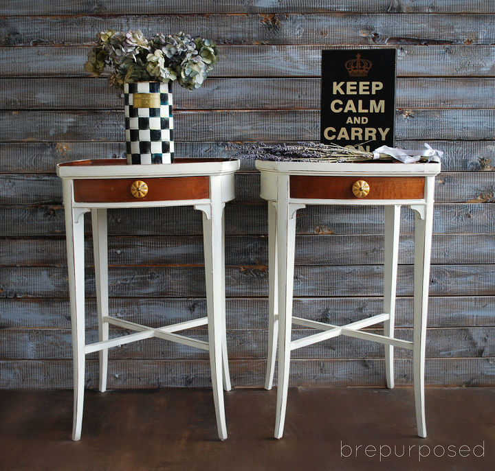 nightstand painted wood contrast, chalk paint, diy, painted furniture, repurposing upcycling