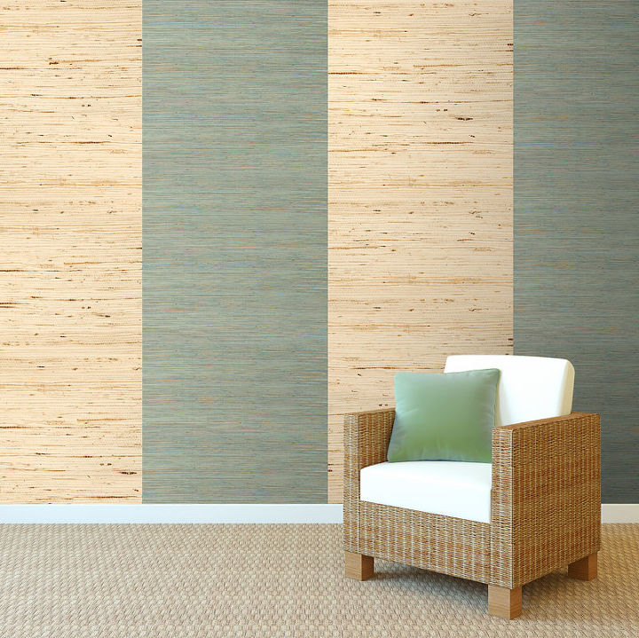 grasscloth wallpaper design inspiration, home decor, wall decor, Raw Ramie Green Grasscloth Wallpaper R2004