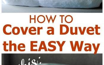 How to Cover a Duvet the EASY Way {The Two Minute Duvet Cover Trick}