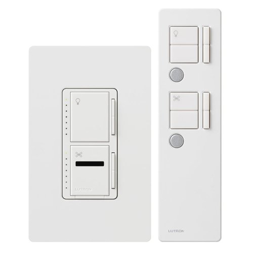 electrical difference of 2 lutron ceiling fan light switch remote, NO Fan Canopy so how does this work differently I turn either light or fan from wall switch or remote same as other pic that has Fan Canopy