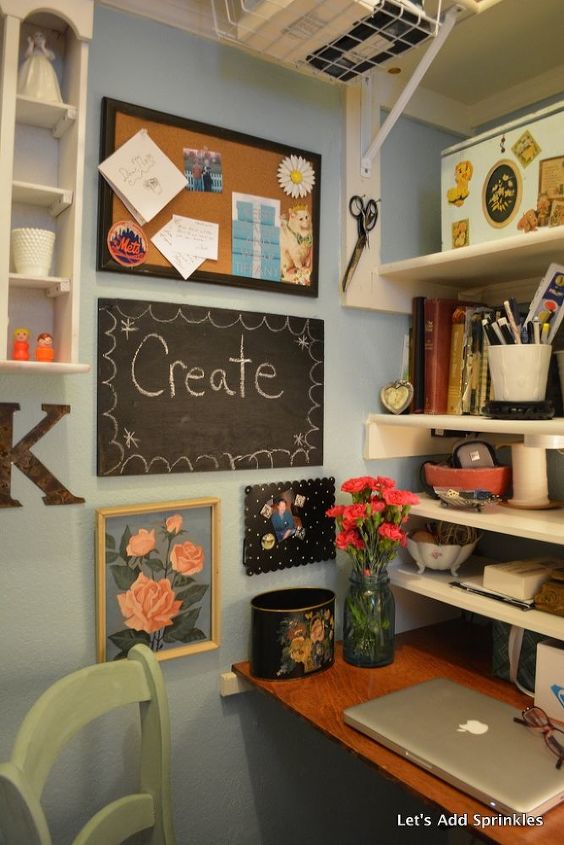 craft room makeover, craft rooms, shelving ideas, storage ideas