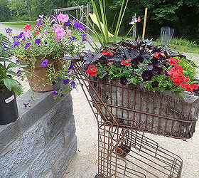 Old Shopping Cart Full of Flowers! | Hometalk