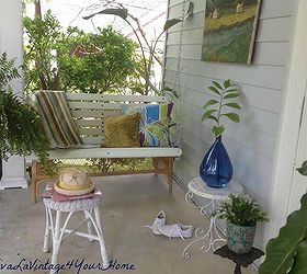 patio swing budget decor, outdoor living, painted furniture, patio, porches