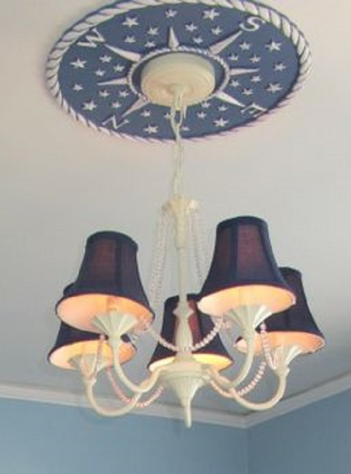 nautical ceiling medallions perfect for a beach house, home decor, lighting, wall decor