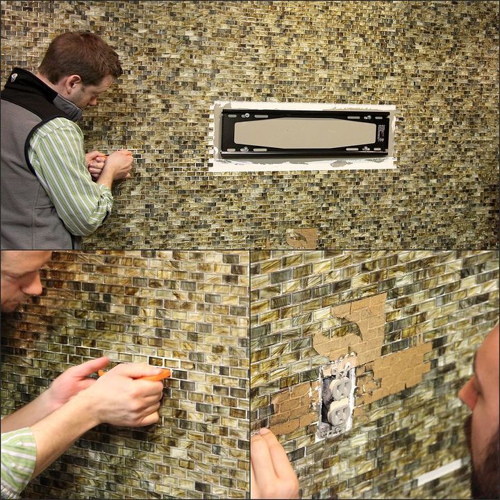 custom wall mosaic tile redo living room ideas tiling wall decor