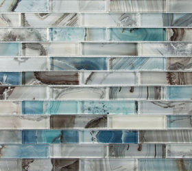 barlume linear glass mosaic, bathroom ideas, flooring, kitchen backsplash, kitchen design, tiling, Barlume Oceano Linear Glass Mosaic