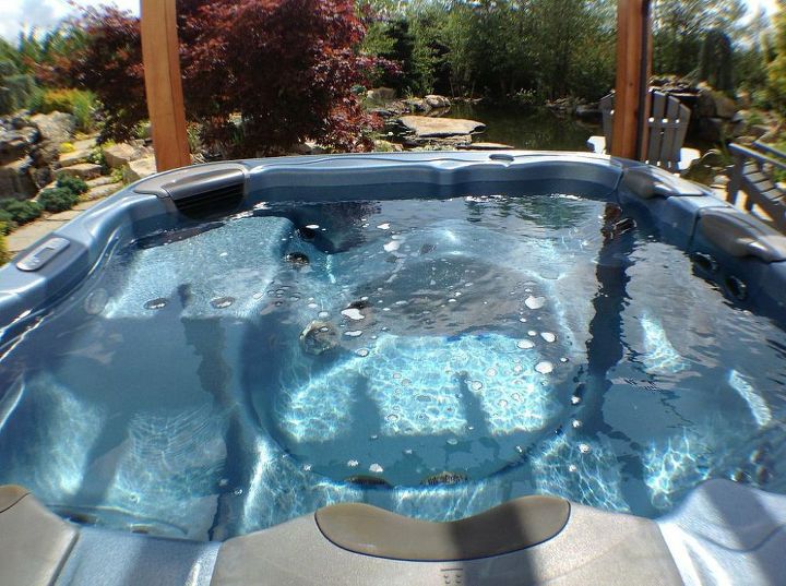 spas hot tub hydrotherapy backyard, outdoor living, ponds water features, spas, Spa Therapy