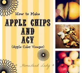 gardening ideas apple chips, homesteading