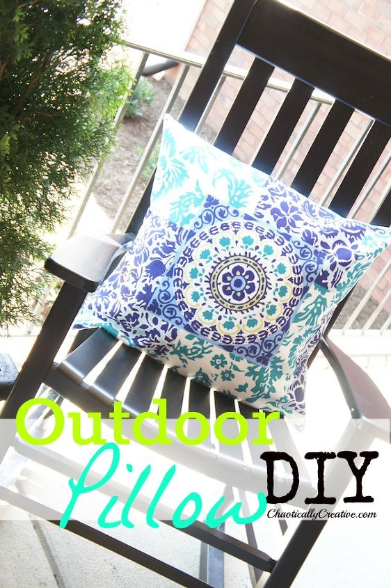 patio ideas pillow diy, crafts, how to, outdoor living, reupholster