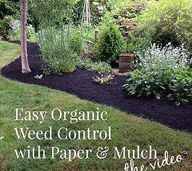 gardening organic weed control paper mulch, gardening, landscape