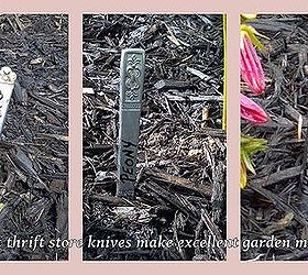 garden marker knives, crafts, gardening, repurposing upcycling