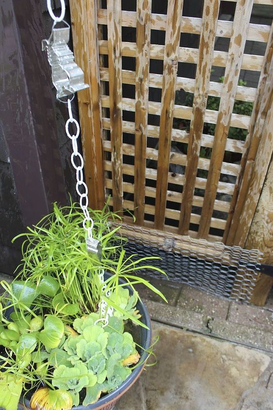 diy cookie cutter rain chain, gardening, repurposing upcycling