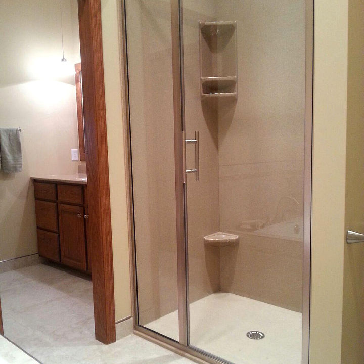 kitchen renovation custom marble, bathroom ideas, countertops, home improvement, kitchen design, tile flooring, Bathroom Shower
