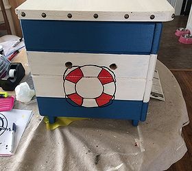 toy box painted salvage, painted furniture