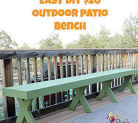 diy 20 outdoor bench, decks, diy, outdoor furniture, patio, woodworking projects
