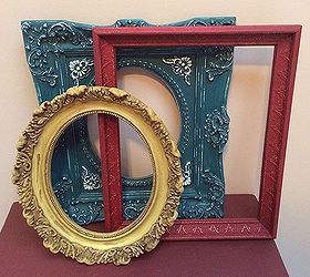repurposed up cycled painted frames, chalk paint, repurposing upcycling, shabby chic