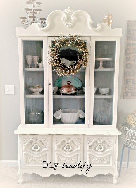 a few features from the past, christmas decorations, painted furniture