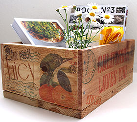 Make Pallet Wood Crates & Transfer On An Image With Wax Paper