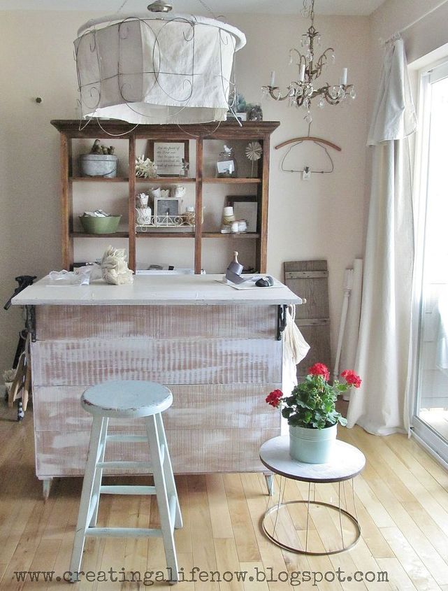 turn an old dresser into a vintage island for free, diy, kitchen design, kitchen island, painted furniture, repurposing upcycling, woodworking projects